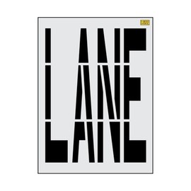 48" Sacramento DOT Lane Stencil - 1/8" (.125") PRO-Grade LDPE