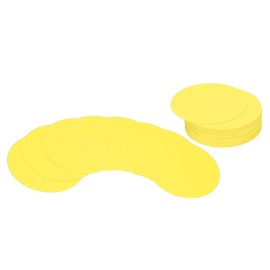 PATIKIL 3inch Circle Card Stock, 50Pcs Round Shape Cutouts Paper Thick Cardstock Coaster for DIY Craft Projects Classroom Bulletin Board Decor, Yellow