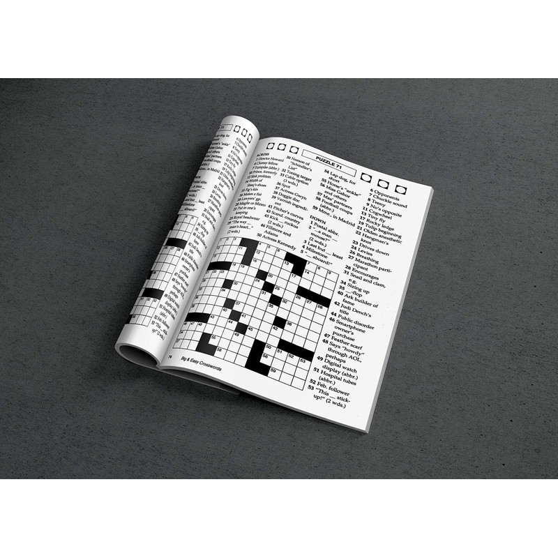 Big & Easy Crosswords Puzzle Book