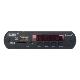 Radox 870-281 modulo mp3 receptor bluetooth usb sd aux fm color Negro