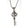Unbranded Mardi Gras Heart Key Fleur De Lis STAINLESS STEEL
