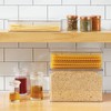 mDesign Long Plastic Kitchen Pantry/Fridge Storage Organizer Box Containers with