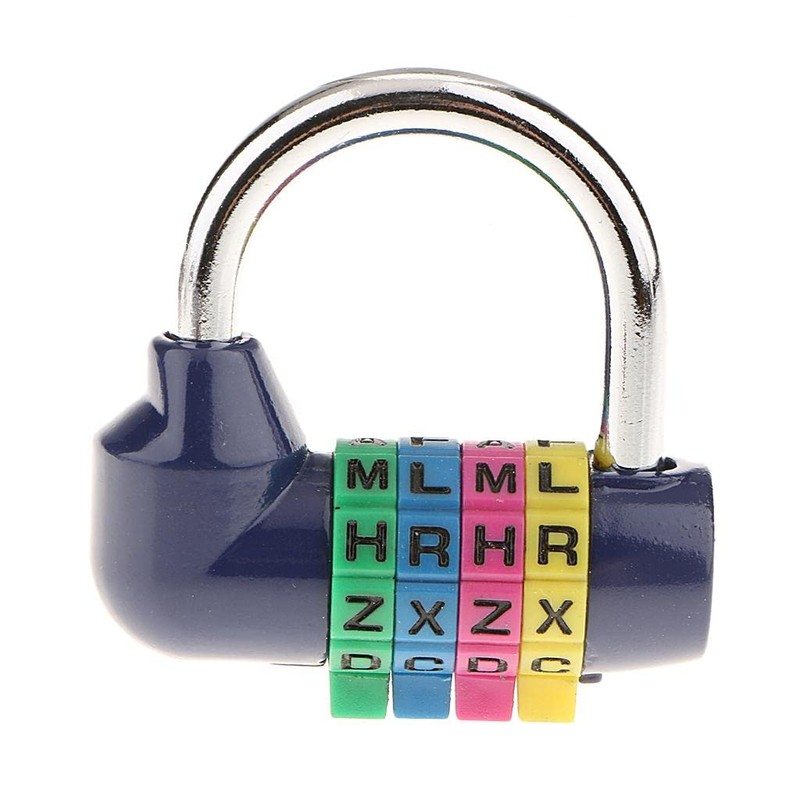 SDENSHI 4-letter combination lock, letter lock, padlock, combination lock, suitcase