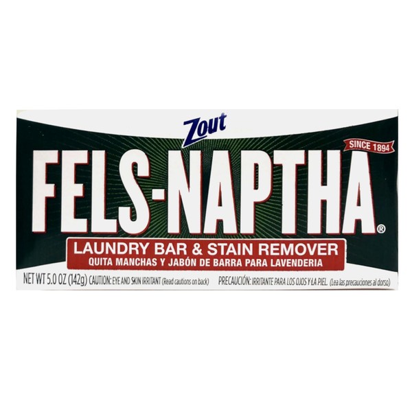 Purex Fels-Naptha Laundry Bar & Stain Remover, 5.0 OZ (Pack of 24)