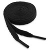 OrthoStep Flat Athletic Black 27 inch Shoelaces 2 Pair Pack