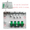 GINTOOYUN Fiber Optical Terminal Junction Box，4-Port Fiber Panel Box Desktop