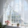 Luxury Sheer Valance Curtains for Living Room Window Valance Bead