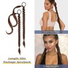 YOGFIT 2PCS DIY Braid Ponytail Extension, Long Straight Wrap Around
