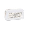 Bolsa o bolsa de nailon blanco para novia, Blanco, Cremallera