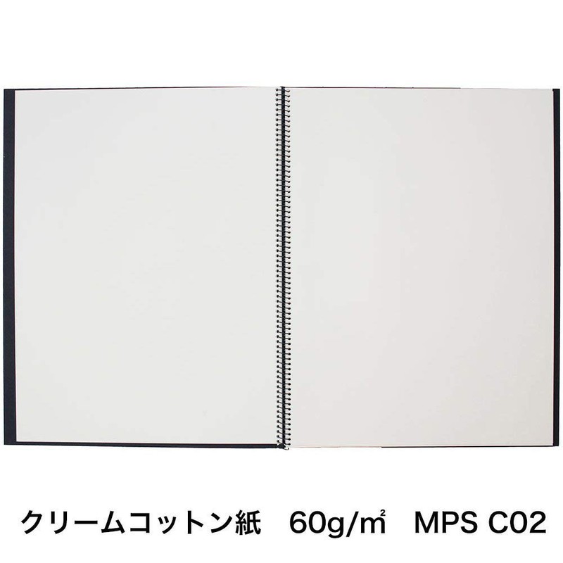 マルマン スケッチブック クロッキー 大 クリームコットン紙 356×268 カラーアソート SL2