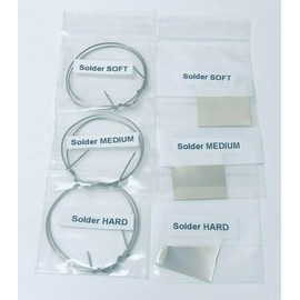 Soldering Kit for Jewelry Making Handy Flux 3rd Hand Base Fiber Grip Tweezers Silver Wire and Sheet Ceramic Board Soldering Pick