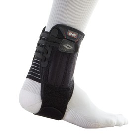 Shock Doctor 847-01-34 Ankle Stabilizer with Flexible Support Stays, Large, Black