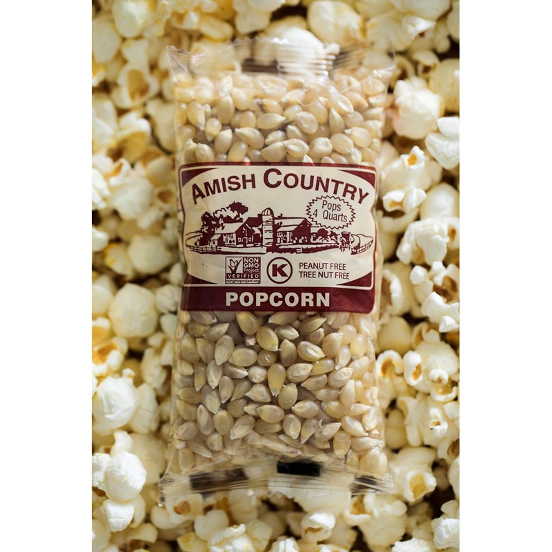 Amish Country Popcorn | 24-4 Oz Bags - Medium White