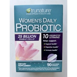 Trunature WOMEN'S DAILY PROBIOTIC. 90 VEGETARIAN CAPSULES - Exp 03/2026
