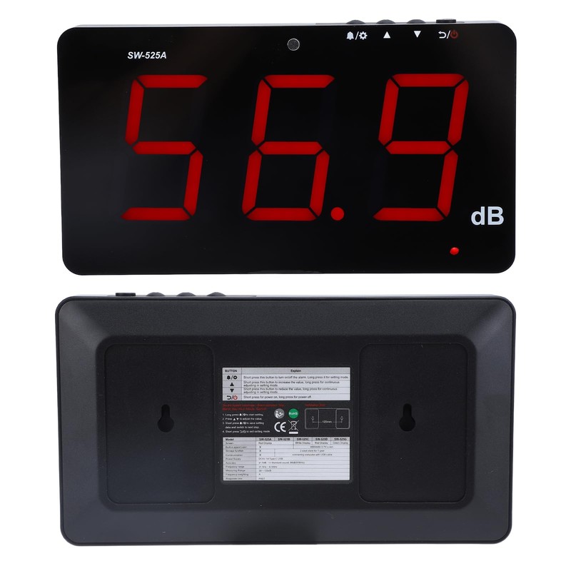 Digital Sound Level Meter 9.6 Inch Wall Hanging Decibel Meter
