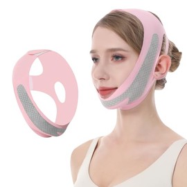 Máscara de estiramiento facial V Line de grafeno, cinturón de estiramiento facial para dormir, correas de estiramiento ajustables, reductor de papada, herramienta de modelado físico de la mand
