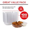 22oz Plastic Nacho Trays (100 Pack) Large Disposable Tray for
