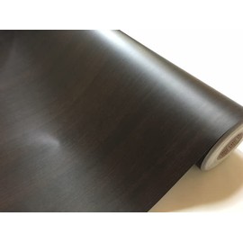 Wood Grain Cutting Sheet 48.8 x 11.8 inches (124 x 30 cm) Straight Grain Black Wood Grain Wrapping Sheet Wallpaper Wall Sticker DIY Wood Sheet