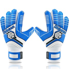 Obbsen Goalkeeper Gloves for Kids Youth Adults, Soccer Goalie Gloves with Strong Grips Palms, Flexible Finger Protect Spines Double Wrist Professional Goalkeeper Gloves