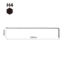 VESSEL 8300BP-L Hexagonal Bar Ball Point L-Type Wrench Long Type Opposite Side 0.2 inch (4 mm)