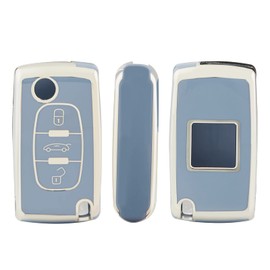 OFFCURVE OFFCURVE Autoschlssel Hlle Schlsselhlle, Schlsselcover TPU Autoschlssel Schutzhlle 2/3 Tasten fr Peugeot 106 207 308 Expert Partner Citroen C2 C3 C4 Grand Picasso Fiat Scudo Ulysse