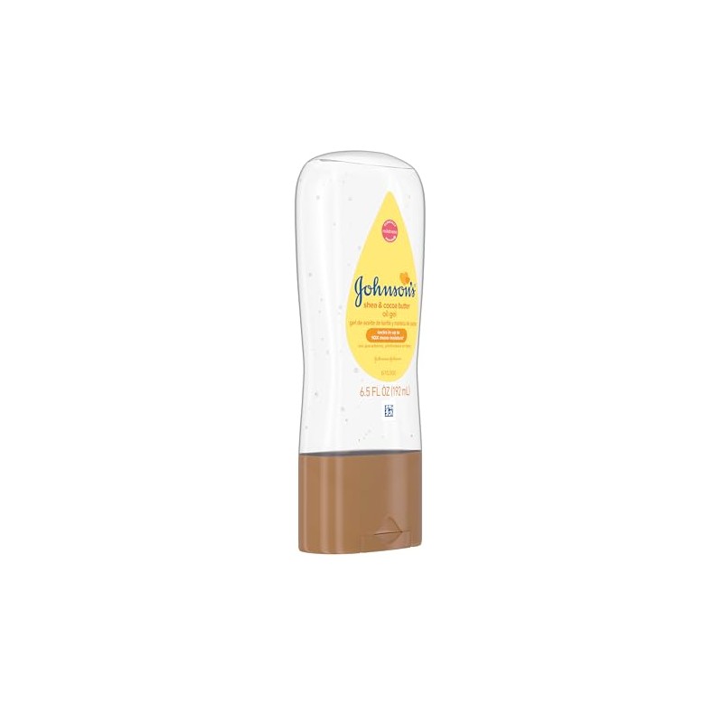 Johnson's Baby Oil Gel, Shea & Cocoa Butter, 6.5 Ounce