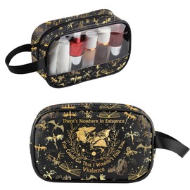 TOBGBE F-Wing Book Merch Dragon Rider Clear Makeup Bag YA Series Inspired Gift Fantasy Book Lover Gifts for Bookish Bookworm (Wouldn't Find You Clear MB)