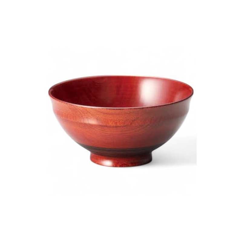 J-kitchens PID-528558 Lacquer, Rice Bowl, Wooden, Lacquer, Hand-painted, Made in