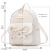 I IHAYNER Girls Bowknot Cute Leather Backpack Mini Backpack Purse