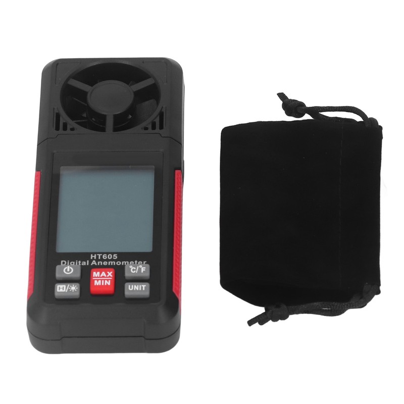 Digital Anemometer 5 Blades Small Resistance Fast Accurate Measurement Air