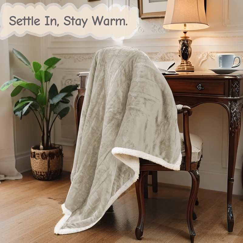 Electric Heated Blanket Full Size 72"x84", Soft Flannel with Overheat