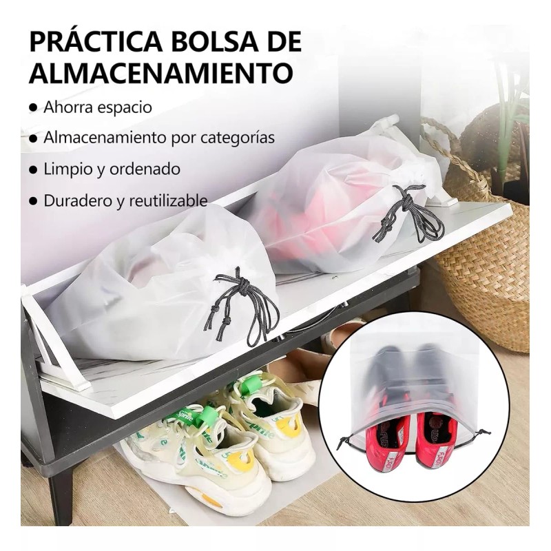 Baixi Bolsas De Viaje Impermeables Para Zapatos, 25 Piezas
