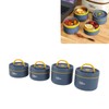 Bento Lunch Box Round with Lid Bag Leakage Proof Stainless