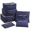 Go2buy 6pcs Travel Luggage Organizer Set Backpack Storage Pouches Suitcase