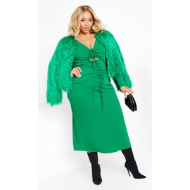 City Chic Women's Plus Size Blakely Maxi Dress, Jelly Bean, 18