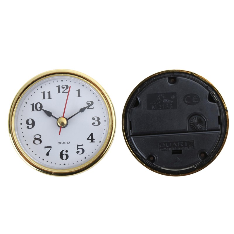 Clock Craft Insert Clocks Movement Quartz Diameter 65mm Gold or