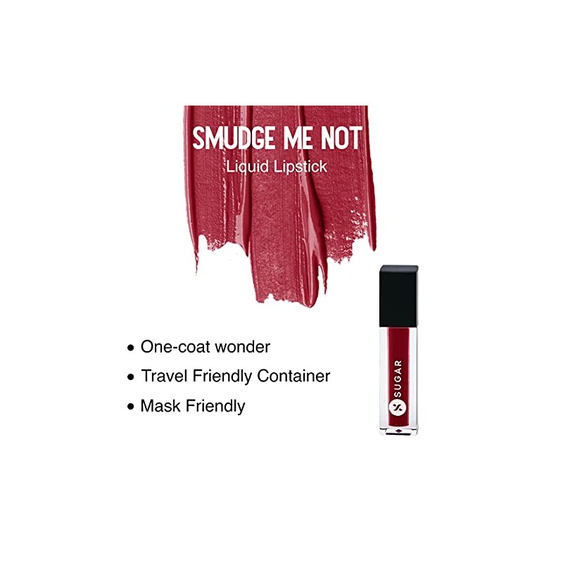 SUGAR Cosmetics Mini Labial Líquido Sugar Smudge Me Not -