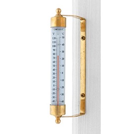 Conant T1FLB Brass Vermont Outdoor Thermometer