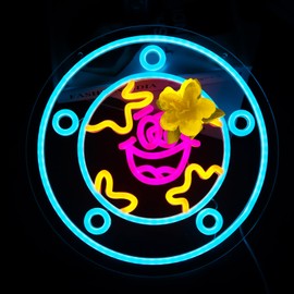 Balanar Ocean World Porthole Neon Sign for Wall Decor,Under Sea Porthole Dimmable Neon Sign for Gaming Room Lights Bedroom Room Decor，Powered by USB 12.2 * 12.2inch,Birthday Party Christmas Gifts