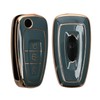 kwmobile Key Cover Compatible with Ford 3 Button Car Flip