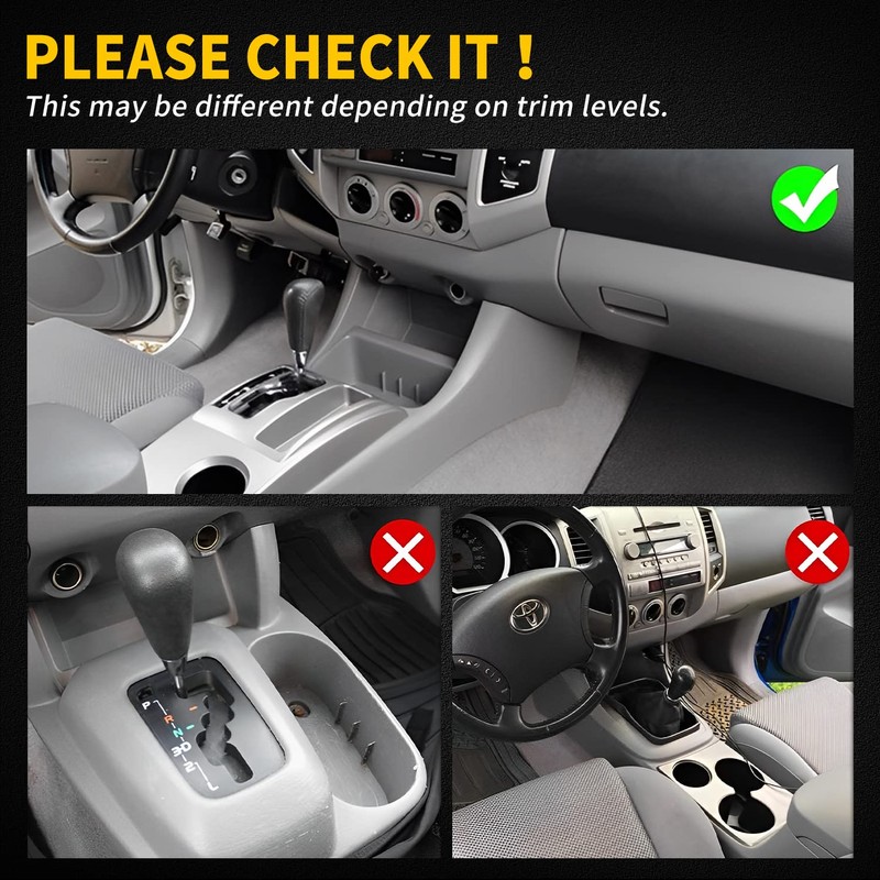 Asgohme Fit for Toyota Tacoma 2005-2015 Accessories, Upgraded Custom Non-Slip