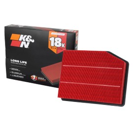 K&N Engine Air Filter: Long Life 18,000 Mile Replacement Air Filter: Compatible with 2019 Chevy/GMC Truck (Silverado 1500, Sierra 1500), KNA-5083