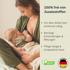 Rosental Organics Mommy Nipple Balm - Nipple Balm for Inflamed, Itchy or Dry Skin - 100% Free from Additives - Safe for Nursing Mothers and Babies - Made in Germany (15 ml)