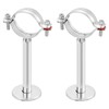 sourcing map 2 Pack Pipe Support, Stainless Steel Pipe Support