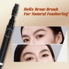 Dual-Ended Design Eyebrow Pencil with Diamond-Shaped Tip, Waterproof, Smudge-Proof for