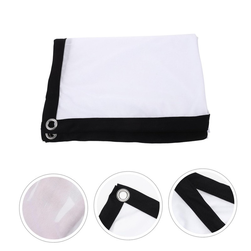 TEHAUX Folding Portable Projector Screen Polyester Outdoor Movie Projection Screen