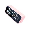 Digital Alarm Clock with BT Speaker, Mirror LED Display Clock