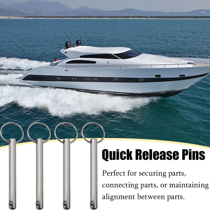 4PCS Quick Release Pins Diameter 6mm Bimini Top Pin with