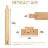 Wood Drawer Slides with 4 Pre-drilled Holes for Bottom/Center/Classic Mounted,