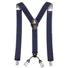 DonDon Men's Braces Extra Strong 3.5 cm Wide with 4